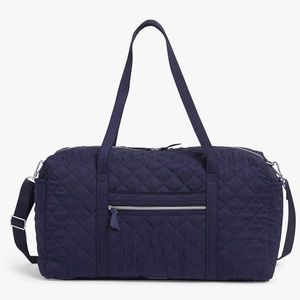 Vera Bradley Performance Twill Quilted Travel Duffle Bag - Navy